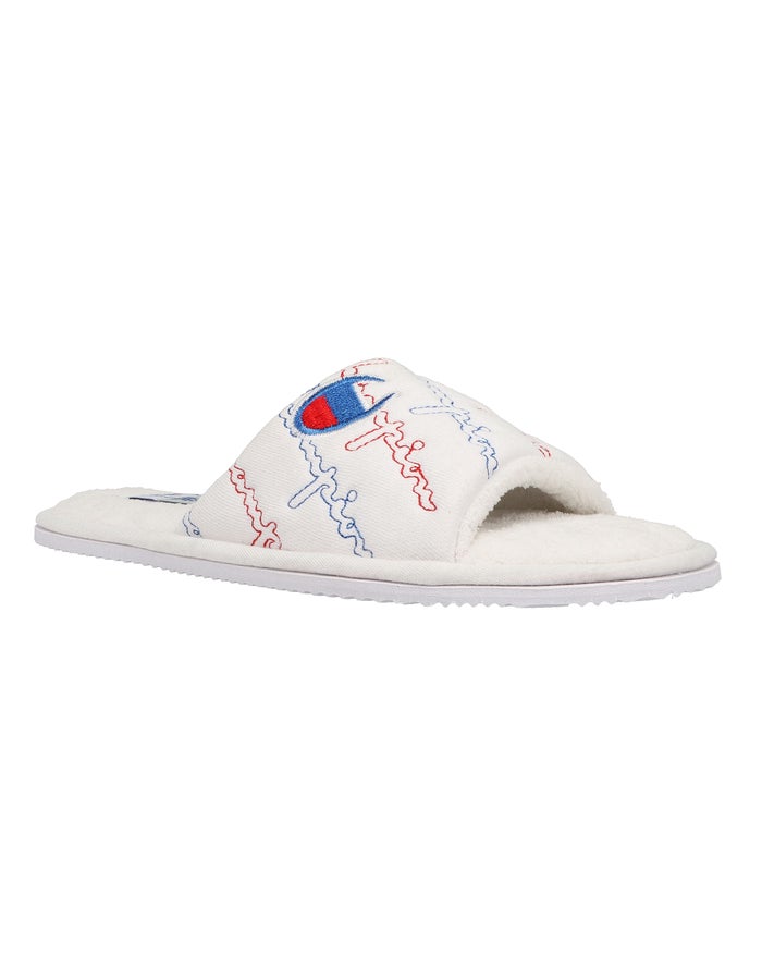 Champion Hotel Slippers Kadın Ev Terlik Beyaz ( HSFEOU036 )